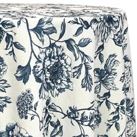 Artistry Bloom Table Linen in Navy