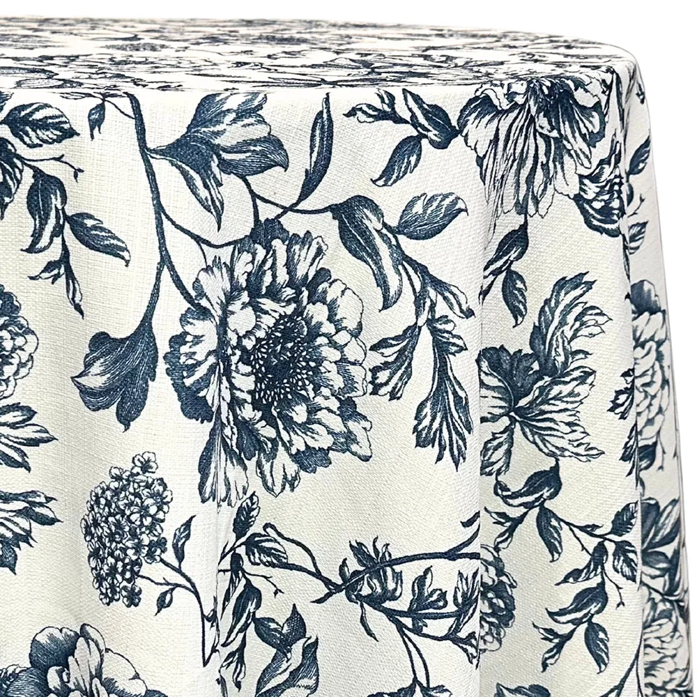 Artistry Bloom Table Linen in Navy