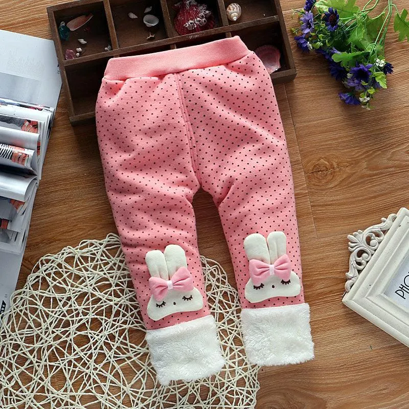 Baby pants with fleece