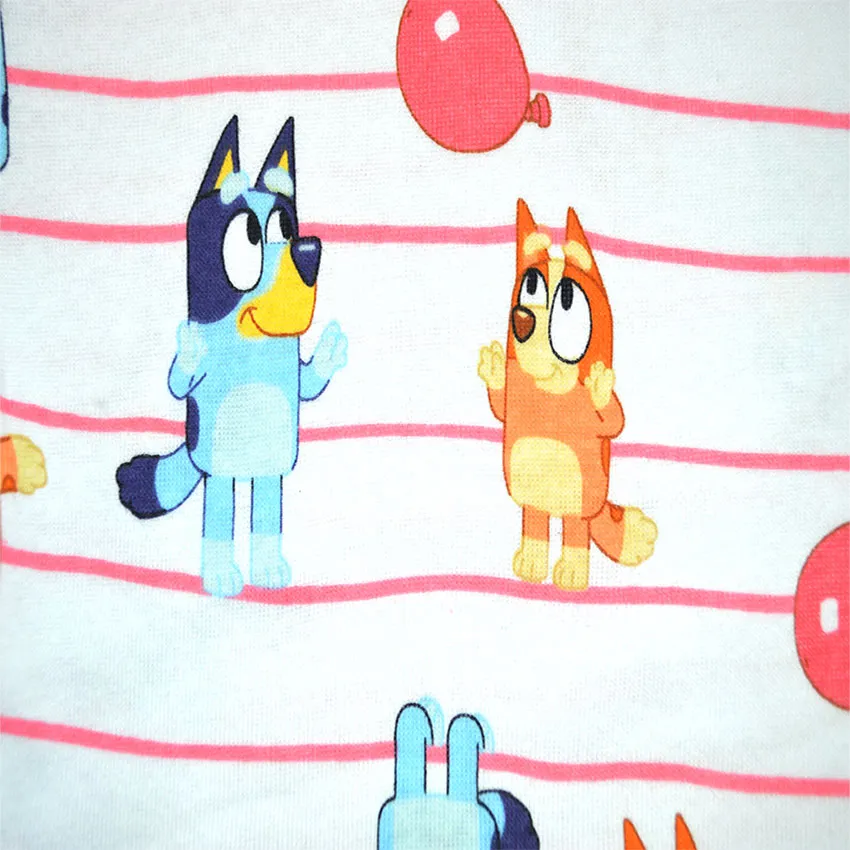 Bluey and Bingo 4 Pc Cotton Coral Pajamas