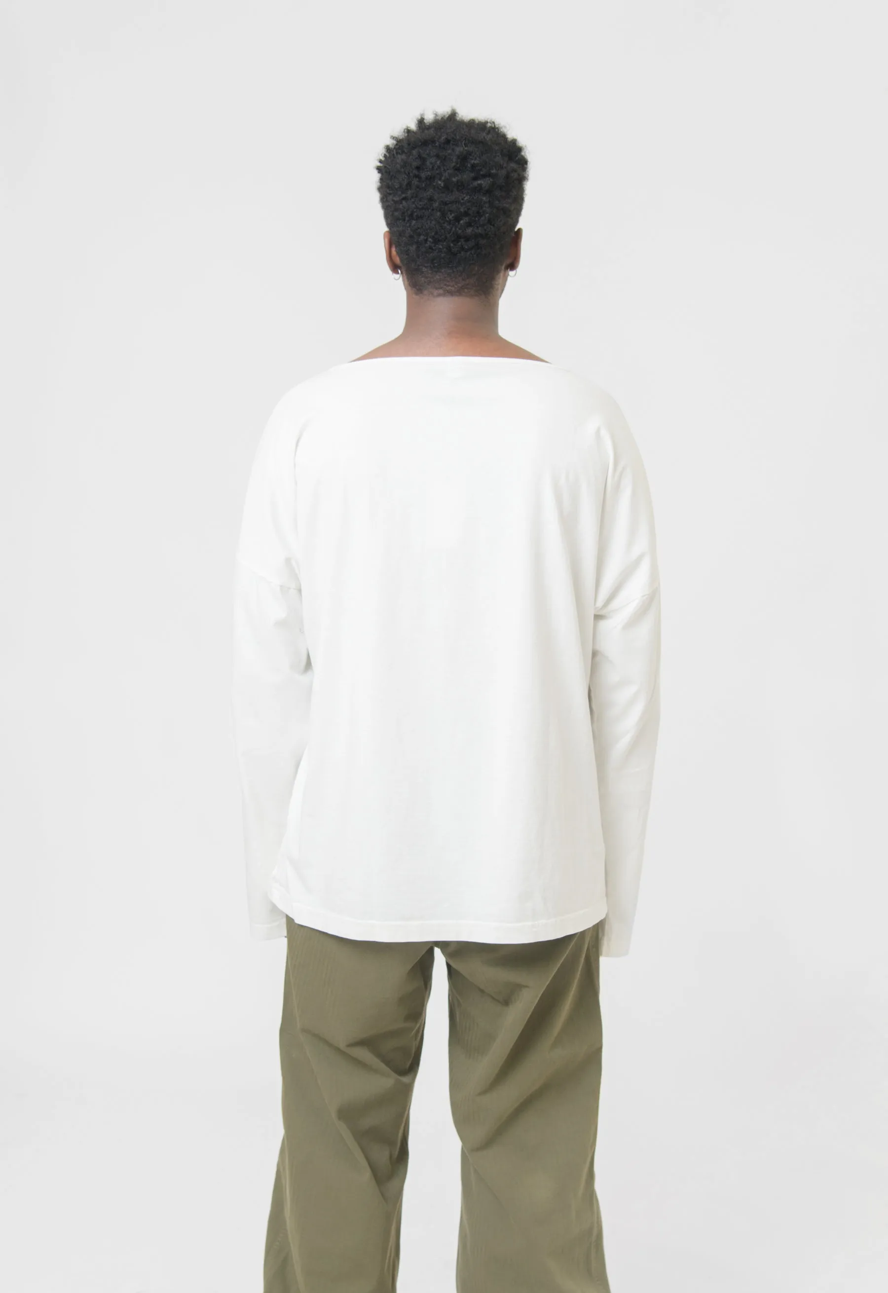 Button-up Tee Cream