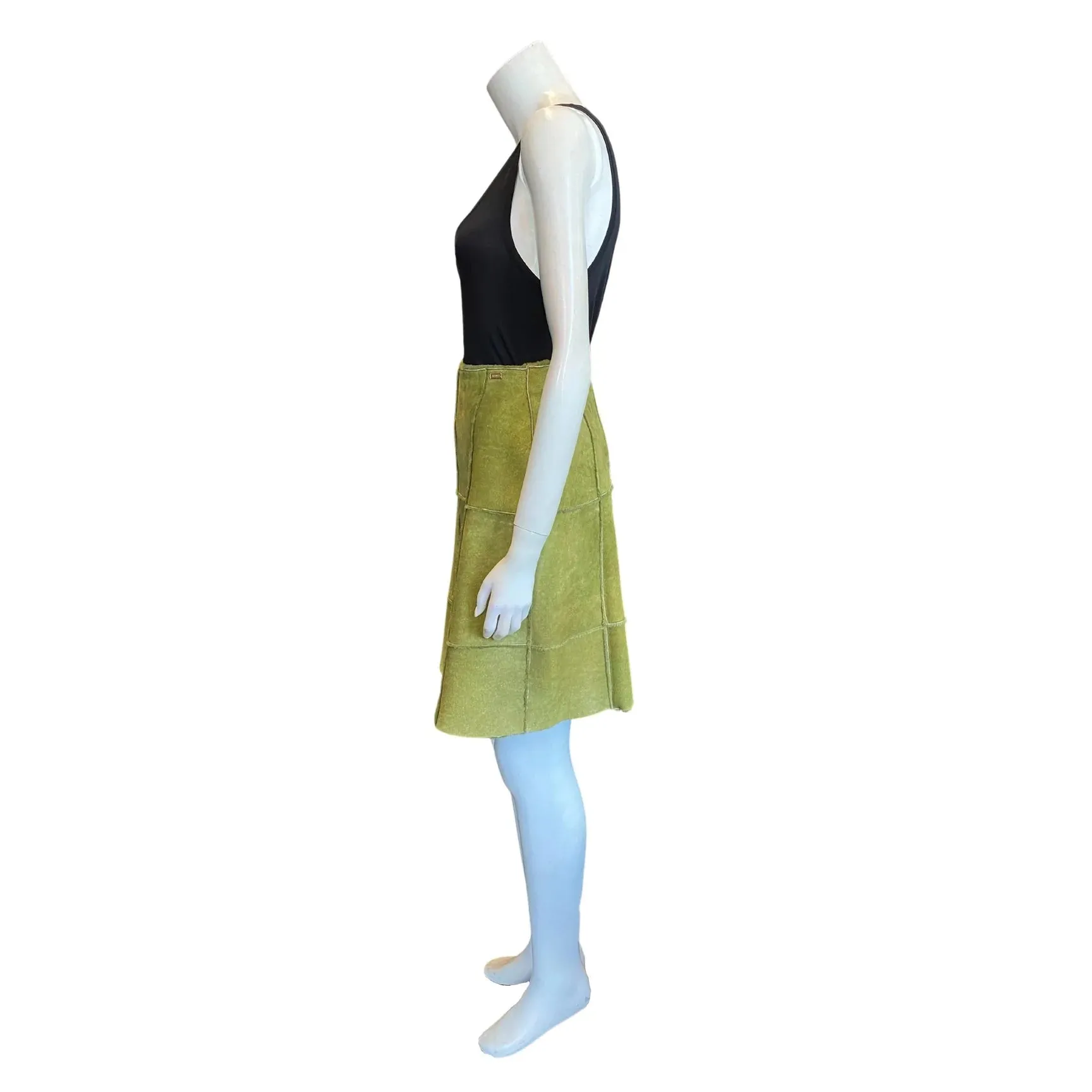 CHANEL Fall ‘00 Lambswool Shearling Skirt | Small - FR 36 - US 4
