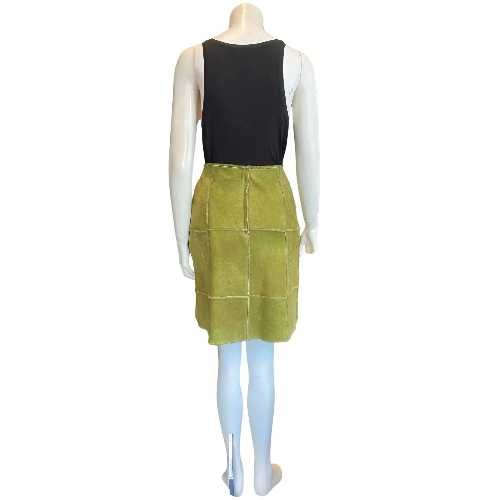CHANEL Fall ‘00 Lambswool Shearling Skirt | Small - FR 36 - US 4