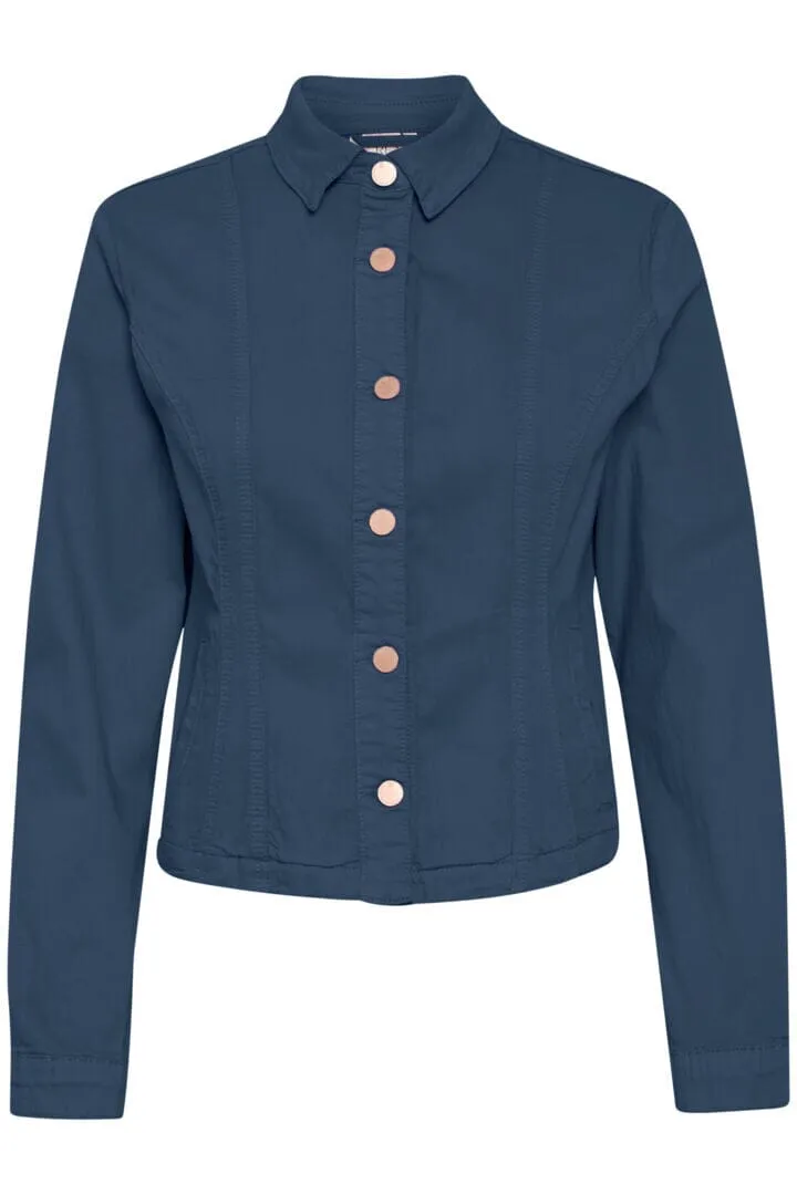 CLASSIC NAVY STRETCH TWILL JACKET