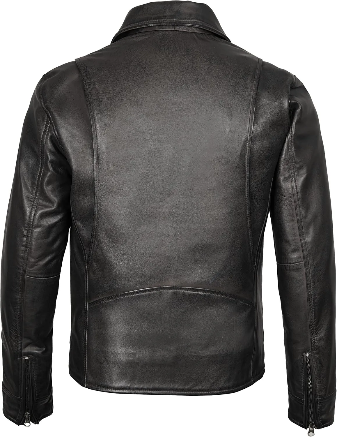 Decrum Leather Jacket Men - Real Lambskin Casual Leather Jackets for Men