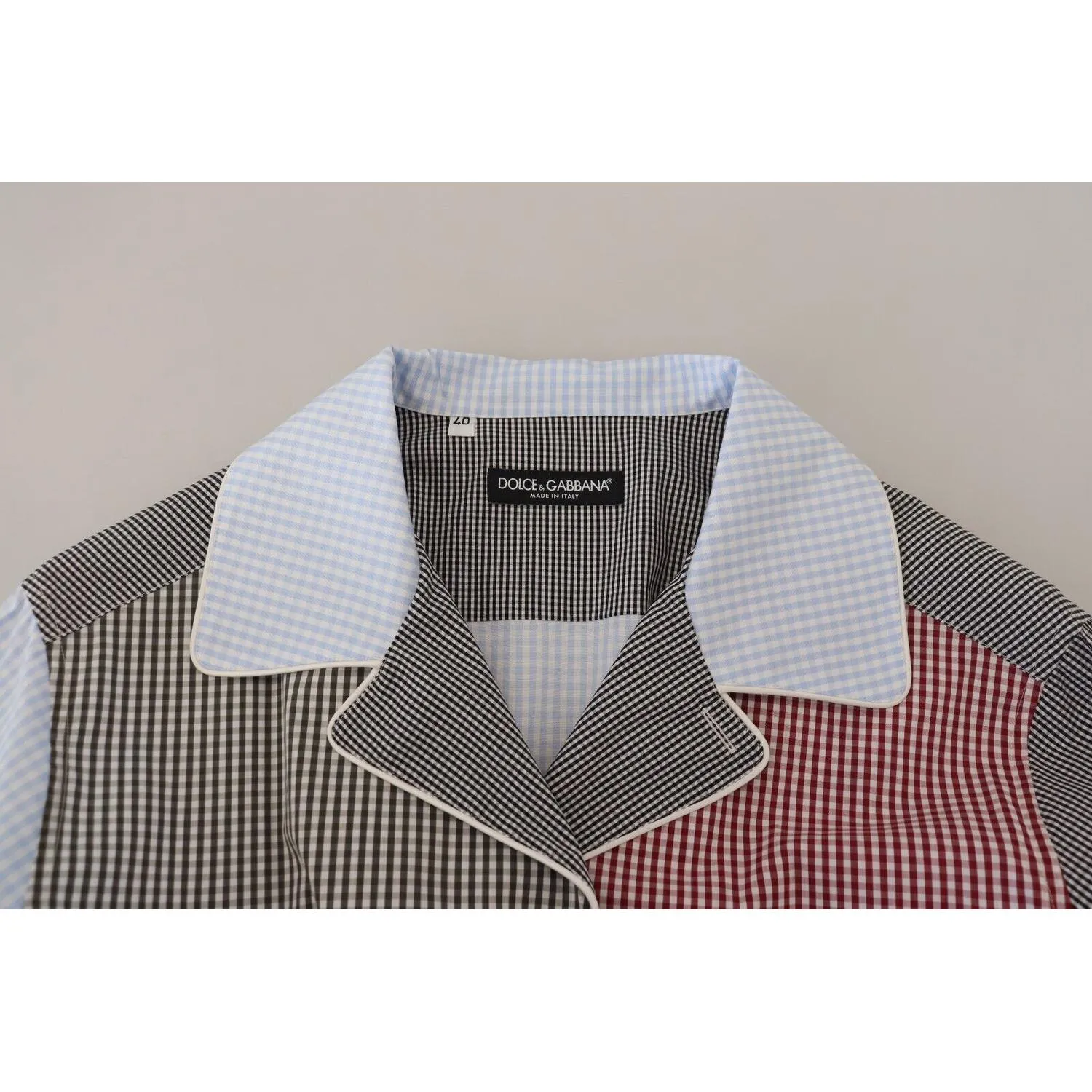 Dolce & Gabbana Multicolor Cotton Button-Down Sleepshirt