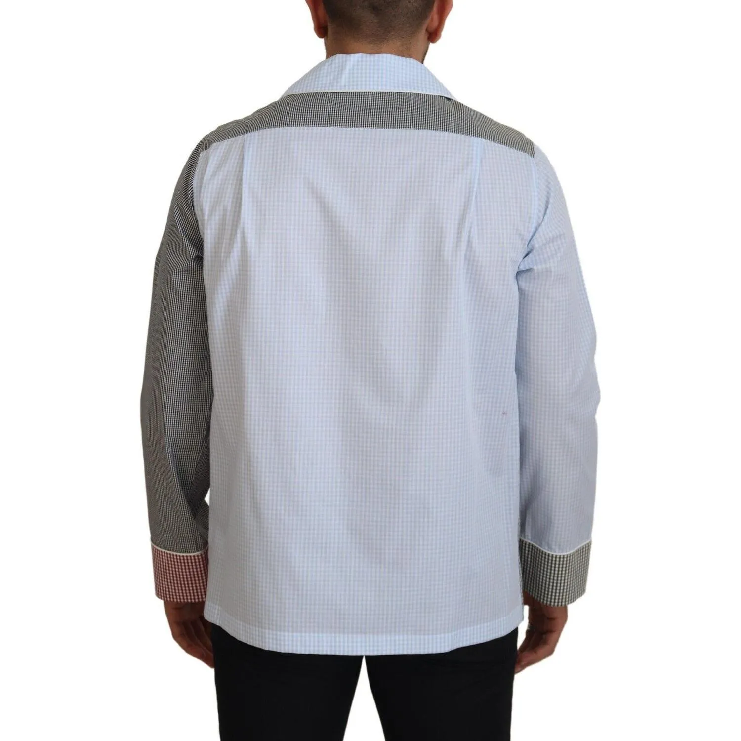 Dolce & Gabbana Multicolor Cotton Button-Down Sleepshirt