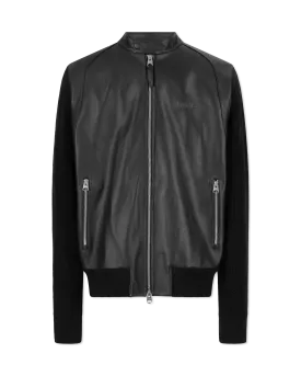 Dominic Knit Mixed-Media Jacket