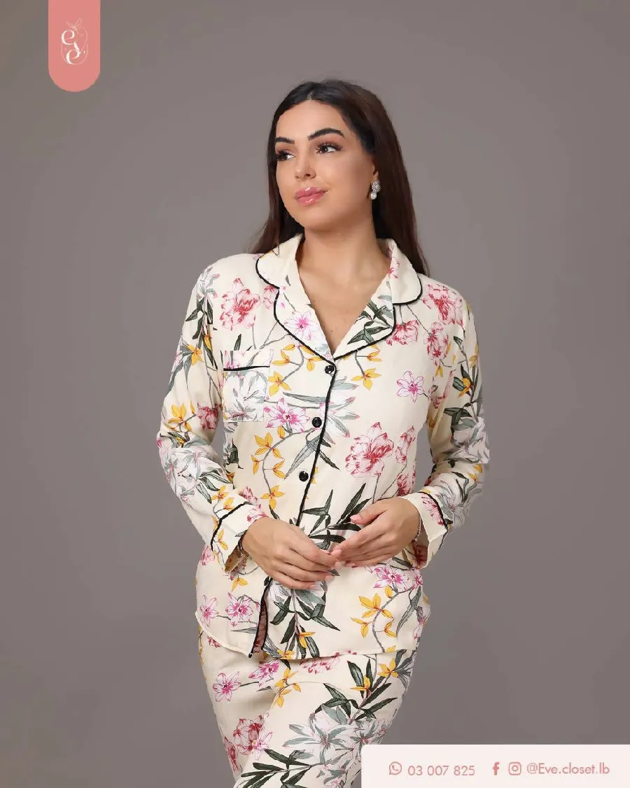 EVE.CLOSET Yellow And Pink Pajamas