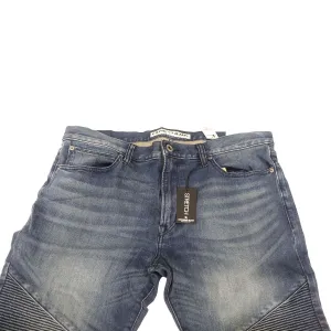 Express Jeans Mens Rocco Slim Fit Skinny Leg / Stretch (W36 x L32) - Demin Blue