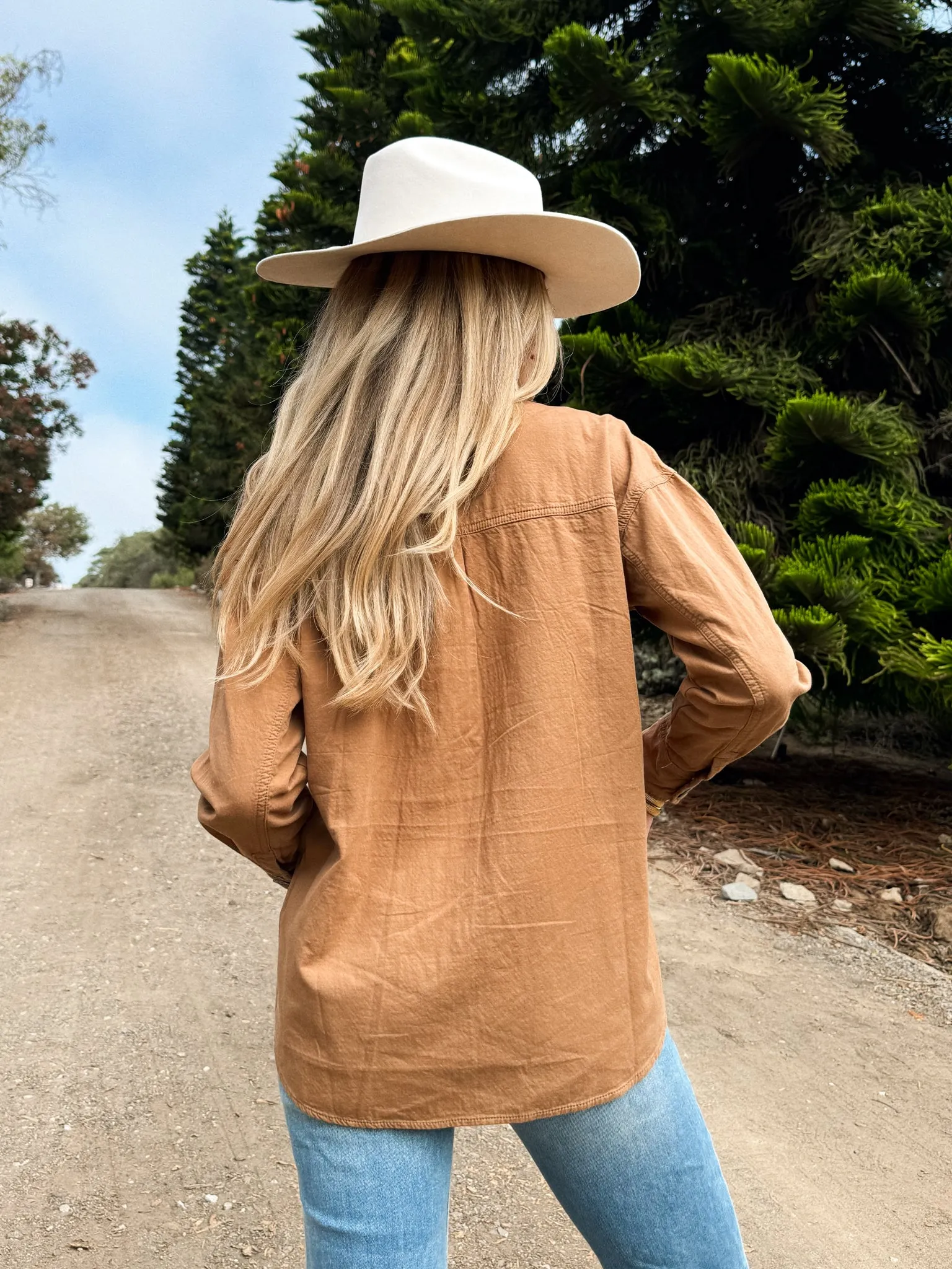 Falling Leaves Corduroy Button Down