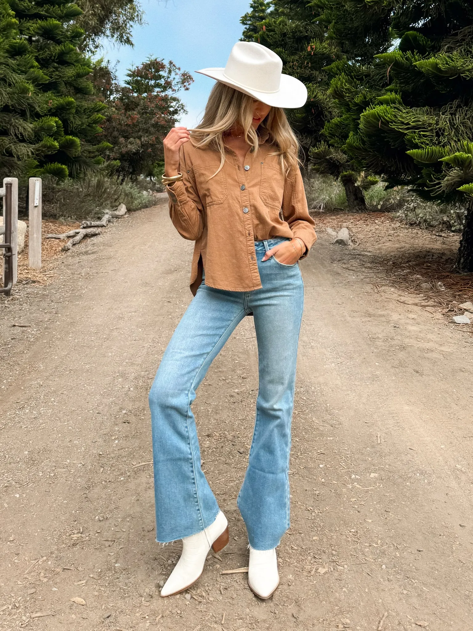 Falling Leaves Corduroy Button Down