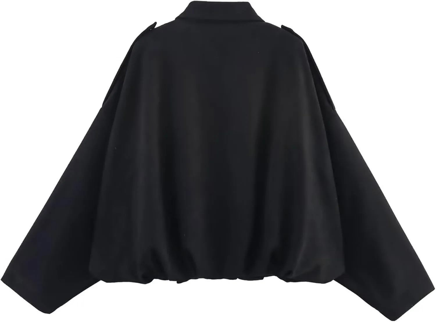 Faux Suede Jacket Women Oversized Long Sleeve Zip Up Epaulet Bomber Leather Jackets Oversized Casual Coat