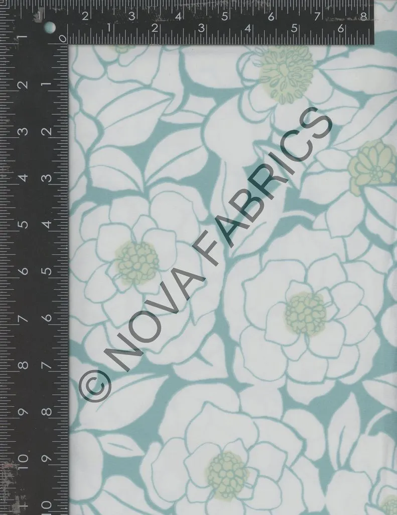 FLORAL OUTLINE ON DBP / DTY BRUSHED [NFF220903-009]