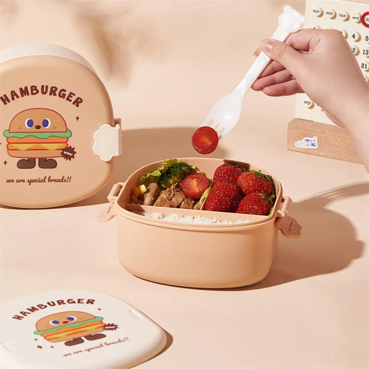 Food Shaped Snack Box | Hamburger with Khaki Cover
