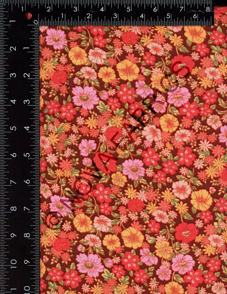 GARDEN FLORAL ON RAYON CHALLIS [NFF210409C-011]