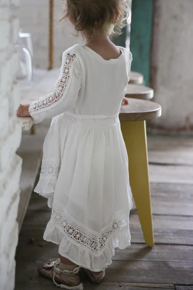 Harmony- Ivory Long Sleeve baby dress
