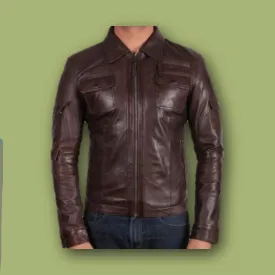 Ifty Genuine Leather Jacket IJ-08