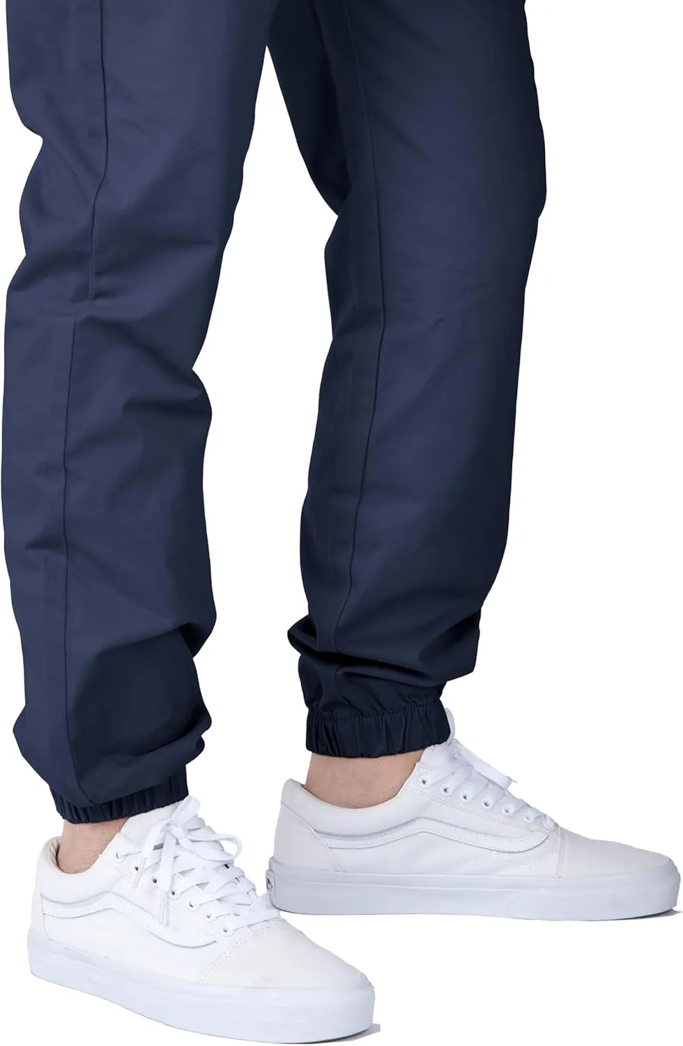 ITALYMORN Khaki Chino Joggers for Men Elastic Ankle and Waist Summer Casual Pants with Pockets