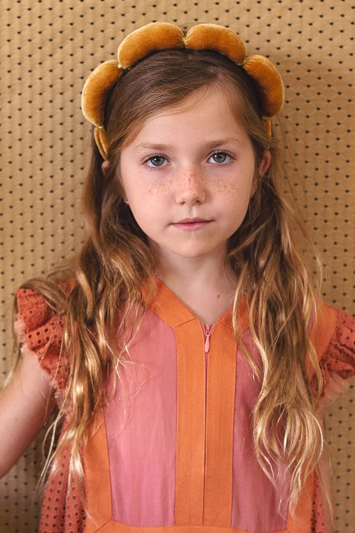 Jasmin Headband - Gold Velvet