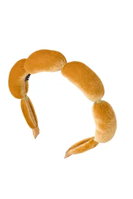 Jasmin Headband - Gold Velvet
