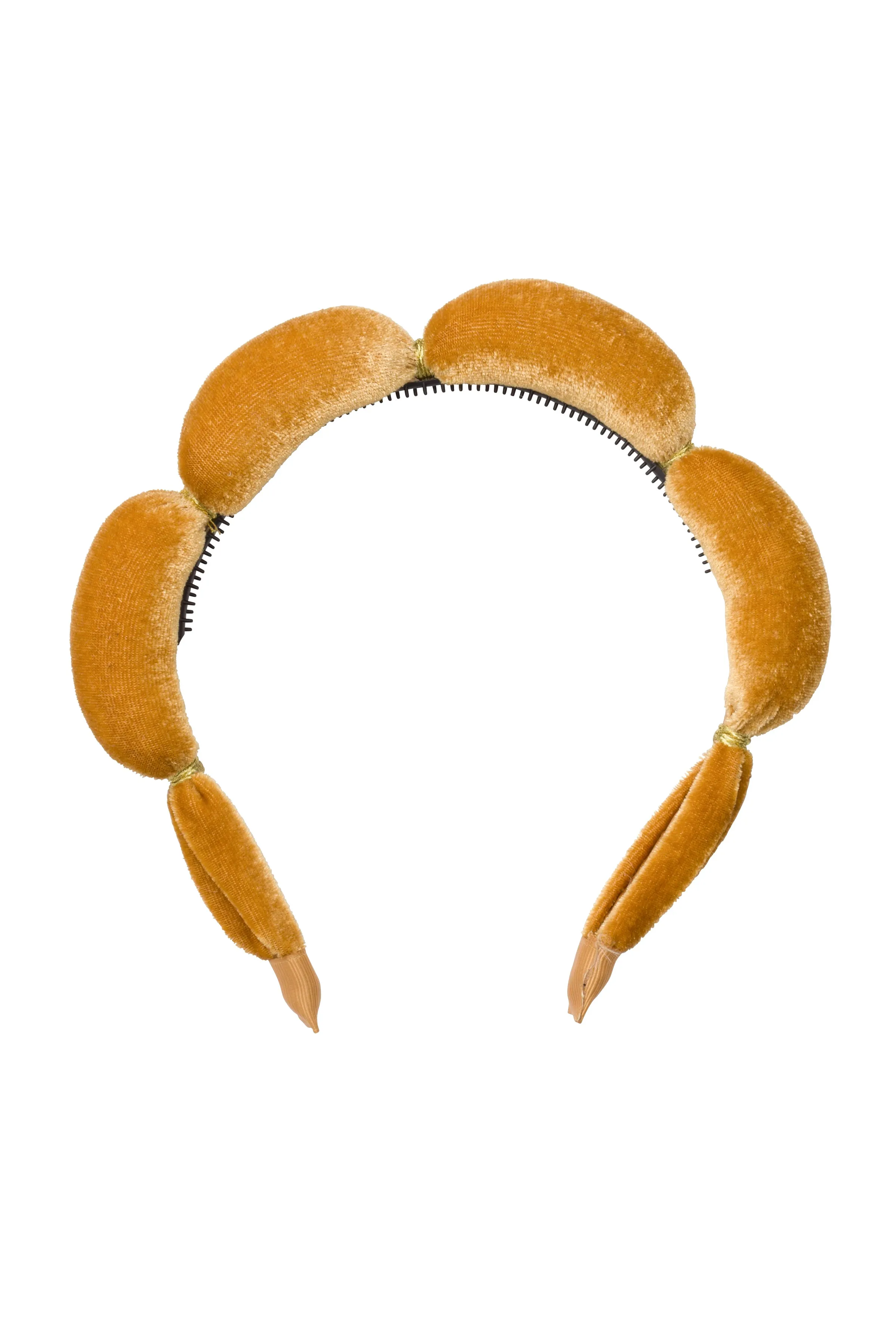 Jasmin Headband - Gold Velvet