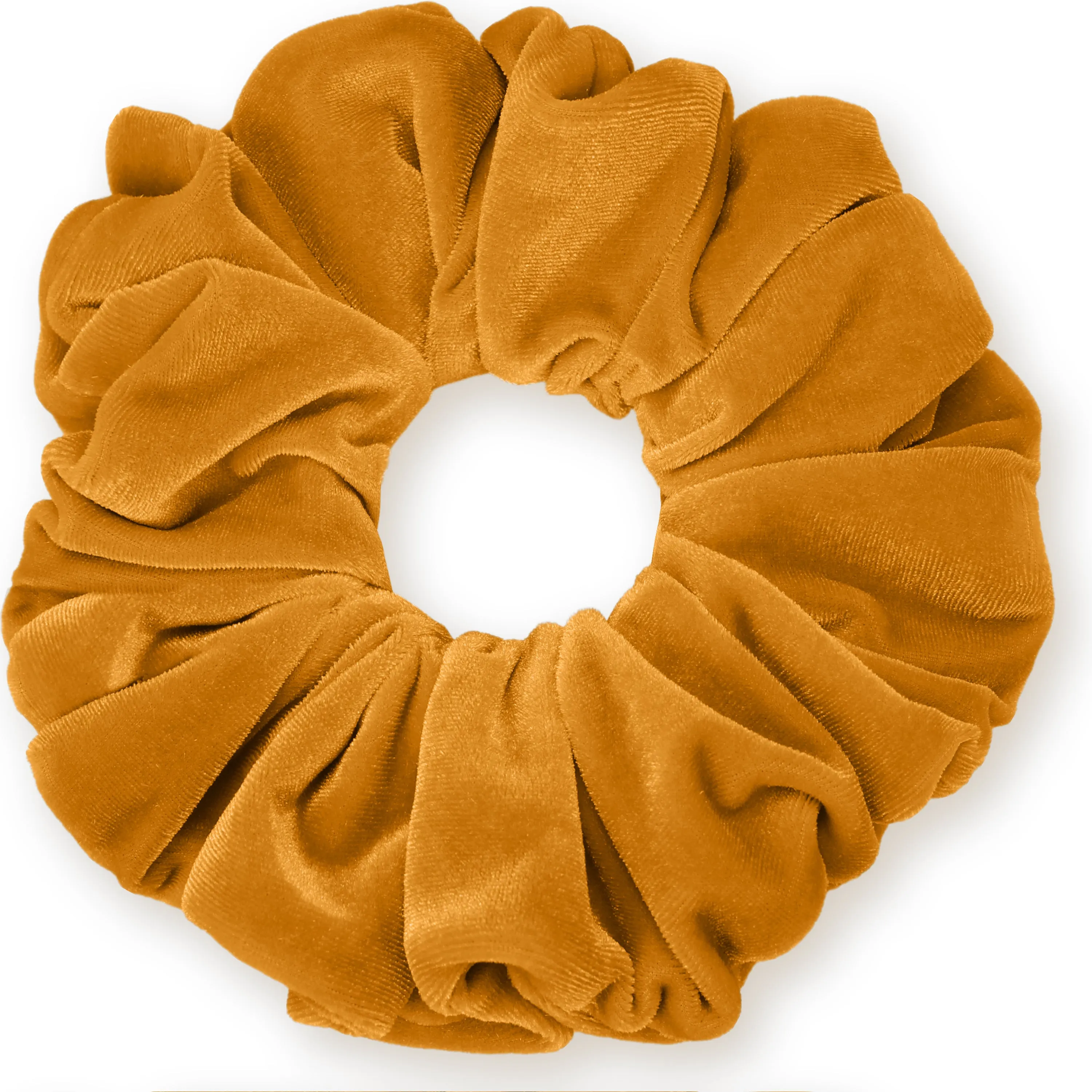 KING SIZE Velvet Scrunchies XXL Oversized Ponytail Holder Made in the USA Bronze