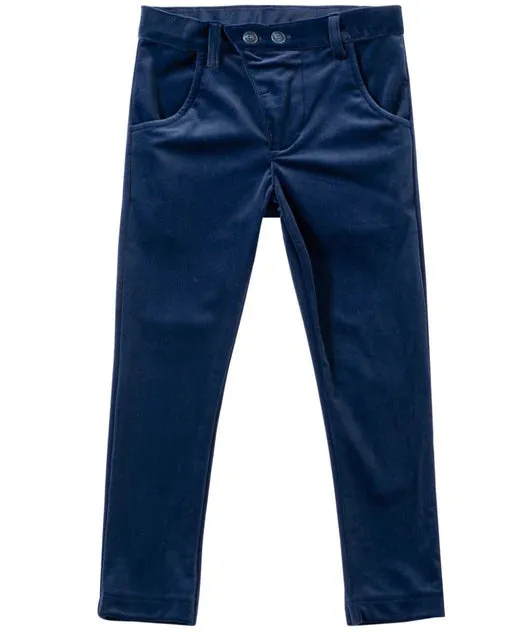 KIPP Navy Velvet Slim Pant
