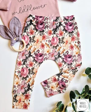 Leggings-Vintage Floral Print-New!