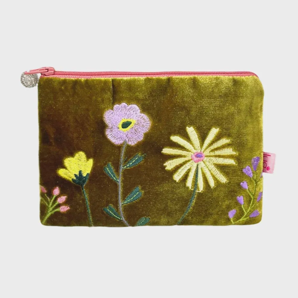 Lua Wildflowers Purse Gold