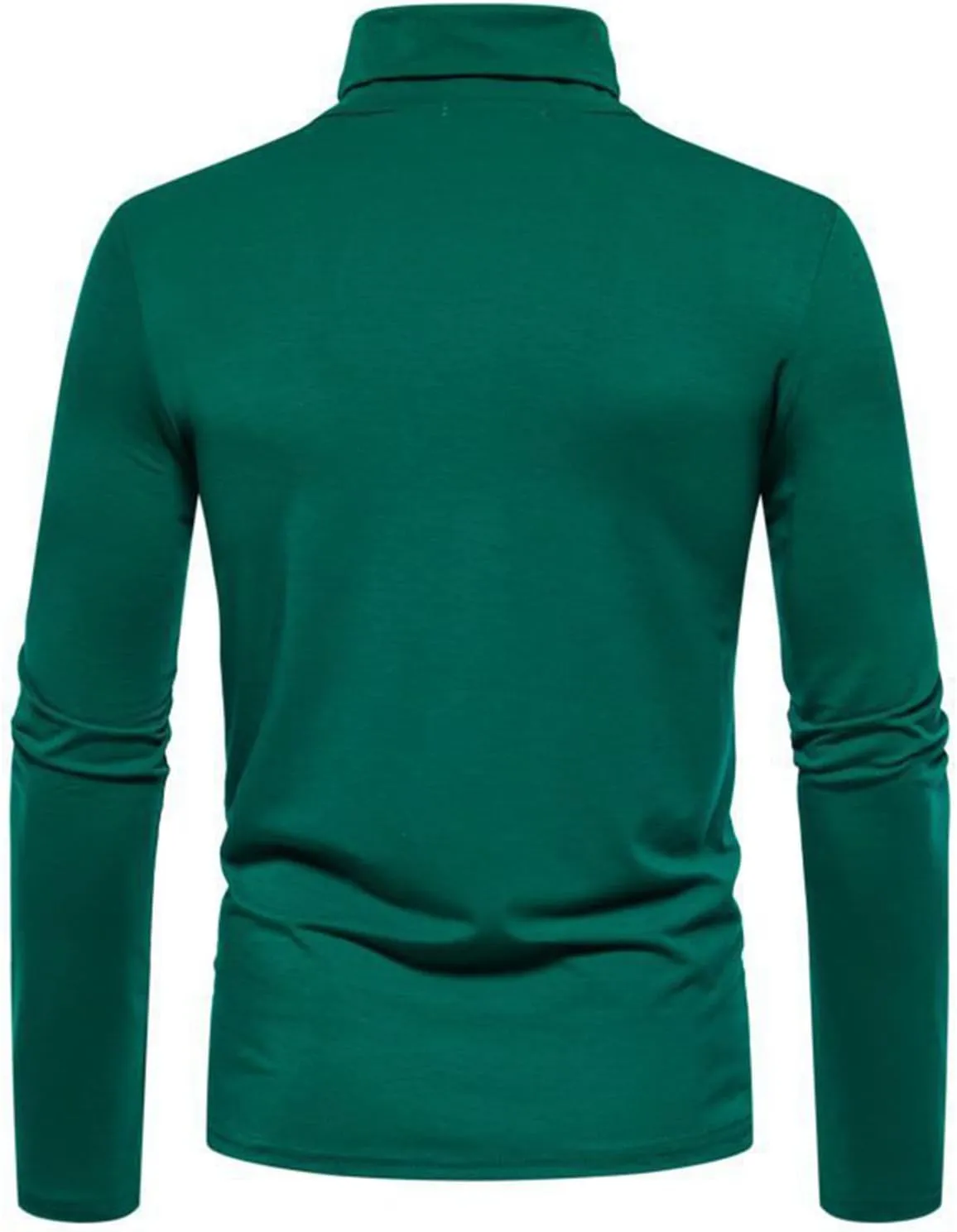 Men's Casual Mock Turtleneck T-Shirts Basic Long Sleeve Thermal Stretchy Pullover Lightweight Undershirt Sweater Tops