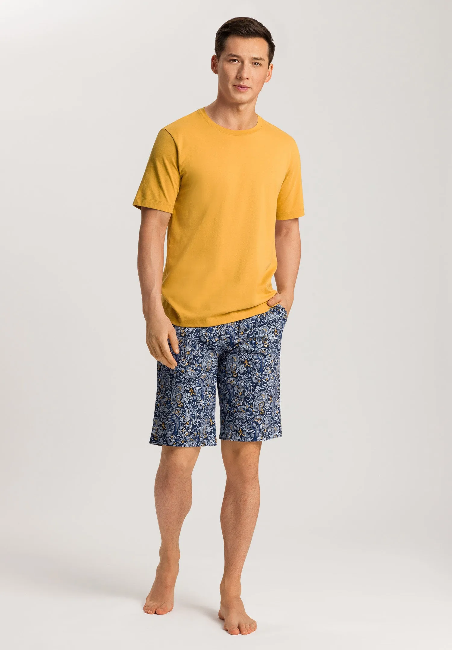 Night And Day Short Knit Pant | Aquarelle Paisley 75513-2884