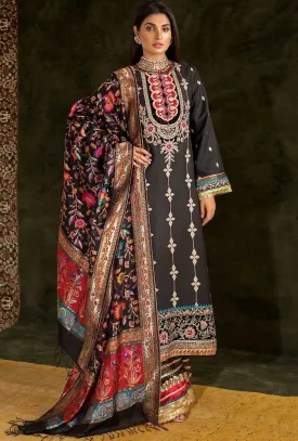 Noor by Saadia Asad Festive Embroidered Wedding Collection 2019 – D3-BLACK