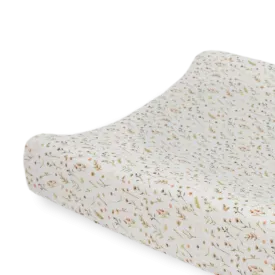 Organic Cotton Muslin Changing Pad Cover - Floral Field