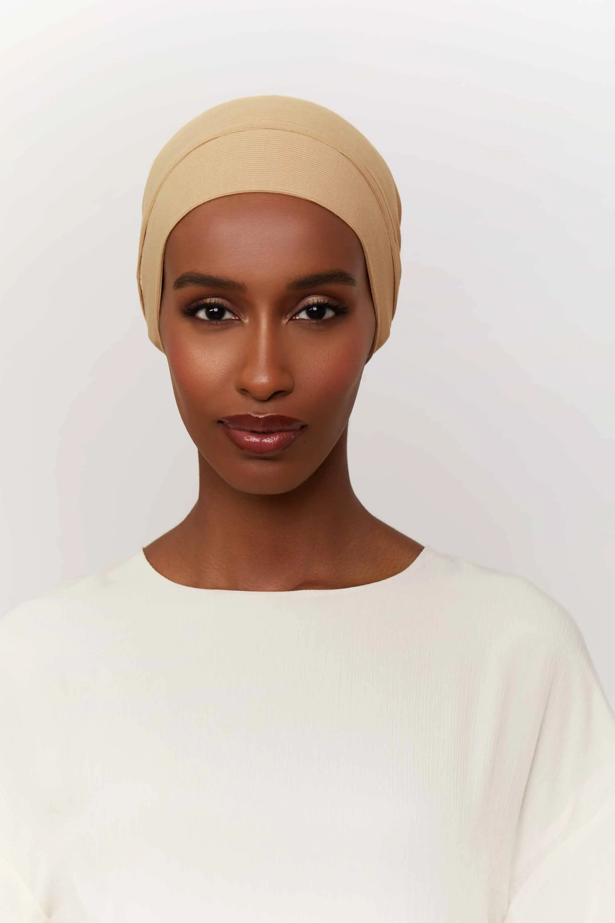 Ribbed Tie Back Undercap - Tannin