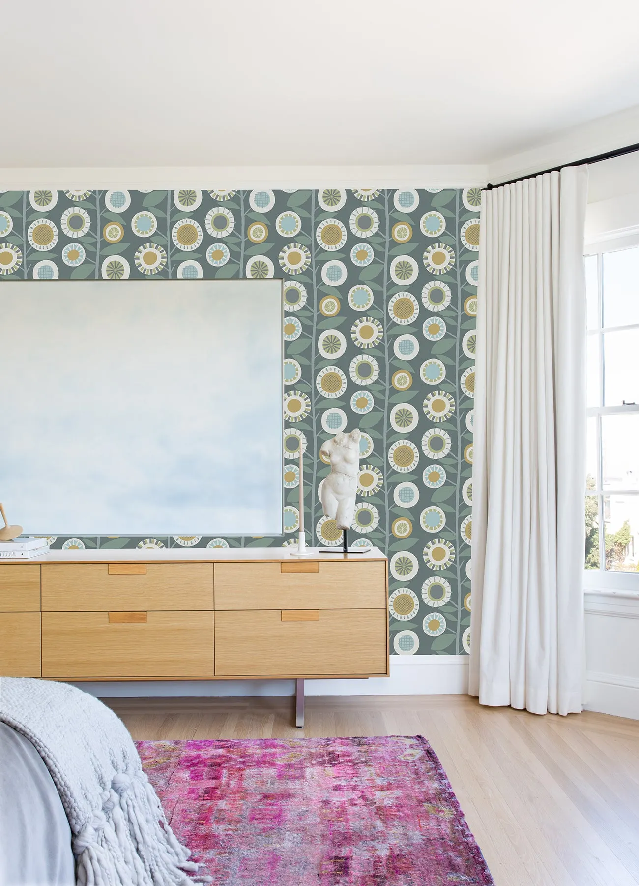 Sisu EverFloral Geometric Wallpaper