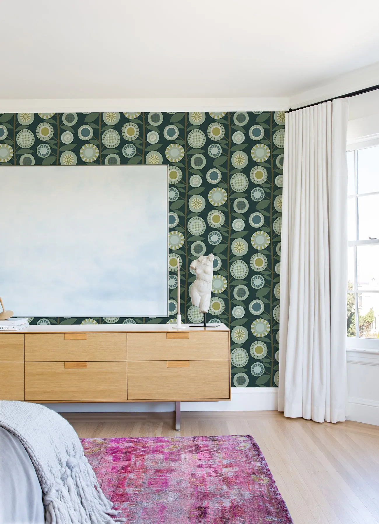Sisu EverFloral Geometric Wallpaper