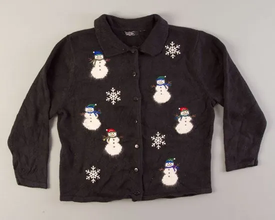 Six Snowmen-Medium Christmas Sweater