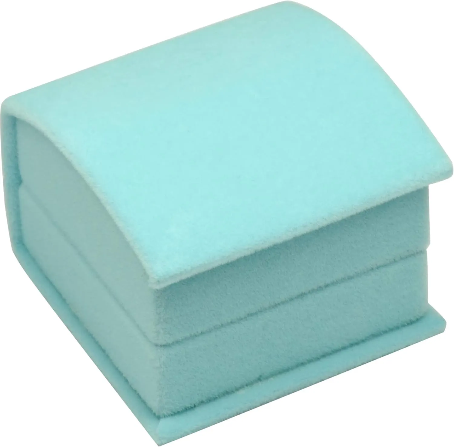 Sky Blue Color Luxury Velvet Multiple Use Earring Necklace Pendant Jewelry Gift Box for Wedding, Birthday, Valentine' Day, Mother's Day, Christmas...Comes with an Extra Individual White Packer Box Size 2.15(W)*2.15(D)*1.65(H)( Jewelry not included)