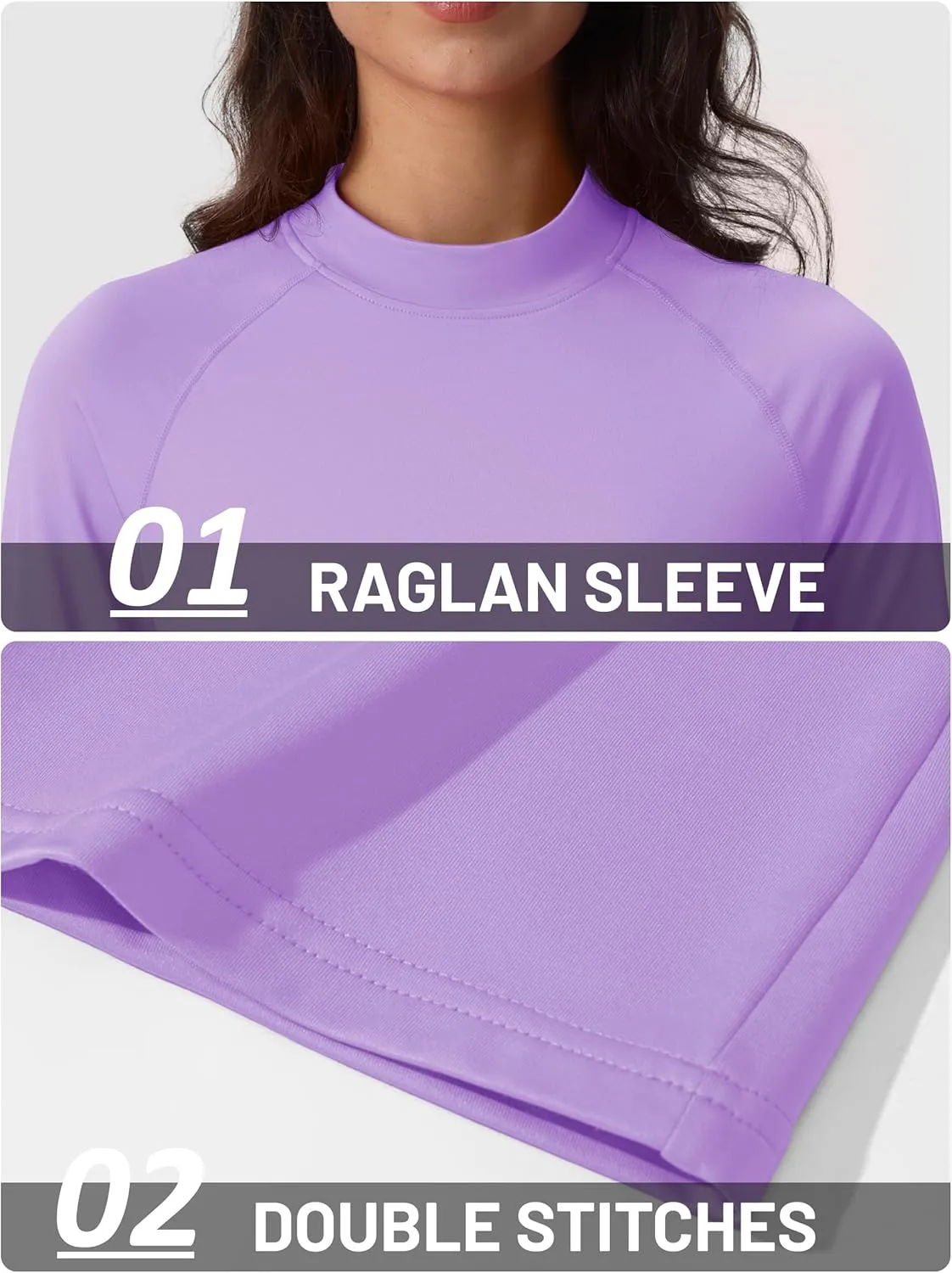 TACVASEN Women's Fleece Lined Thermal Shirts Mock Turtleneck Tops Long Sleeve Base Layer Workout Shirts