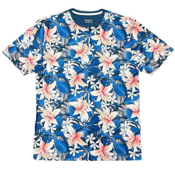 TEEK - Tropical Print Short Sleeve Tshirt