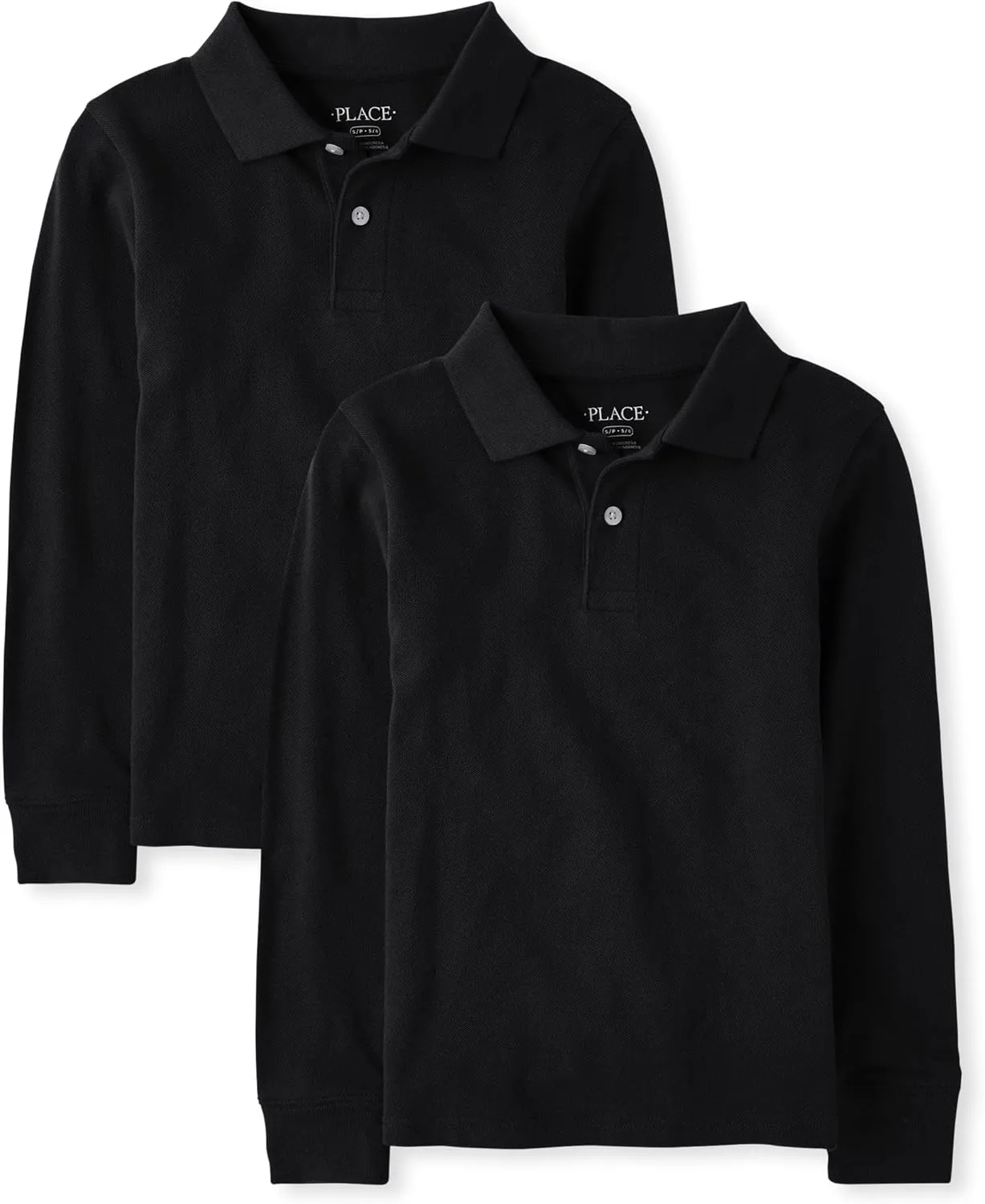 The Children's Place Boys Uniform Long Sleeve Pique Polo