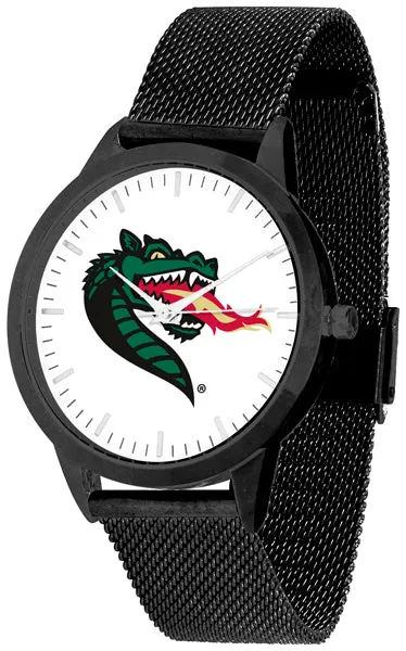 UAB Blazers Statement Mesh Band Unisex Watch - Black