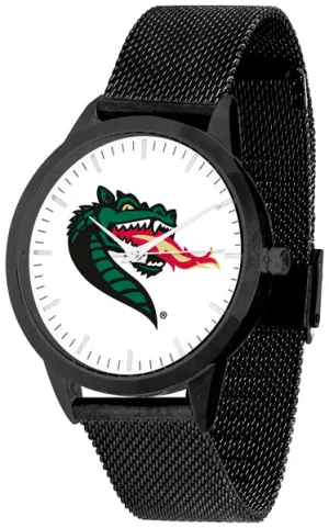 UAB Blazers Statement Mesh Band Unisex Watch - Black