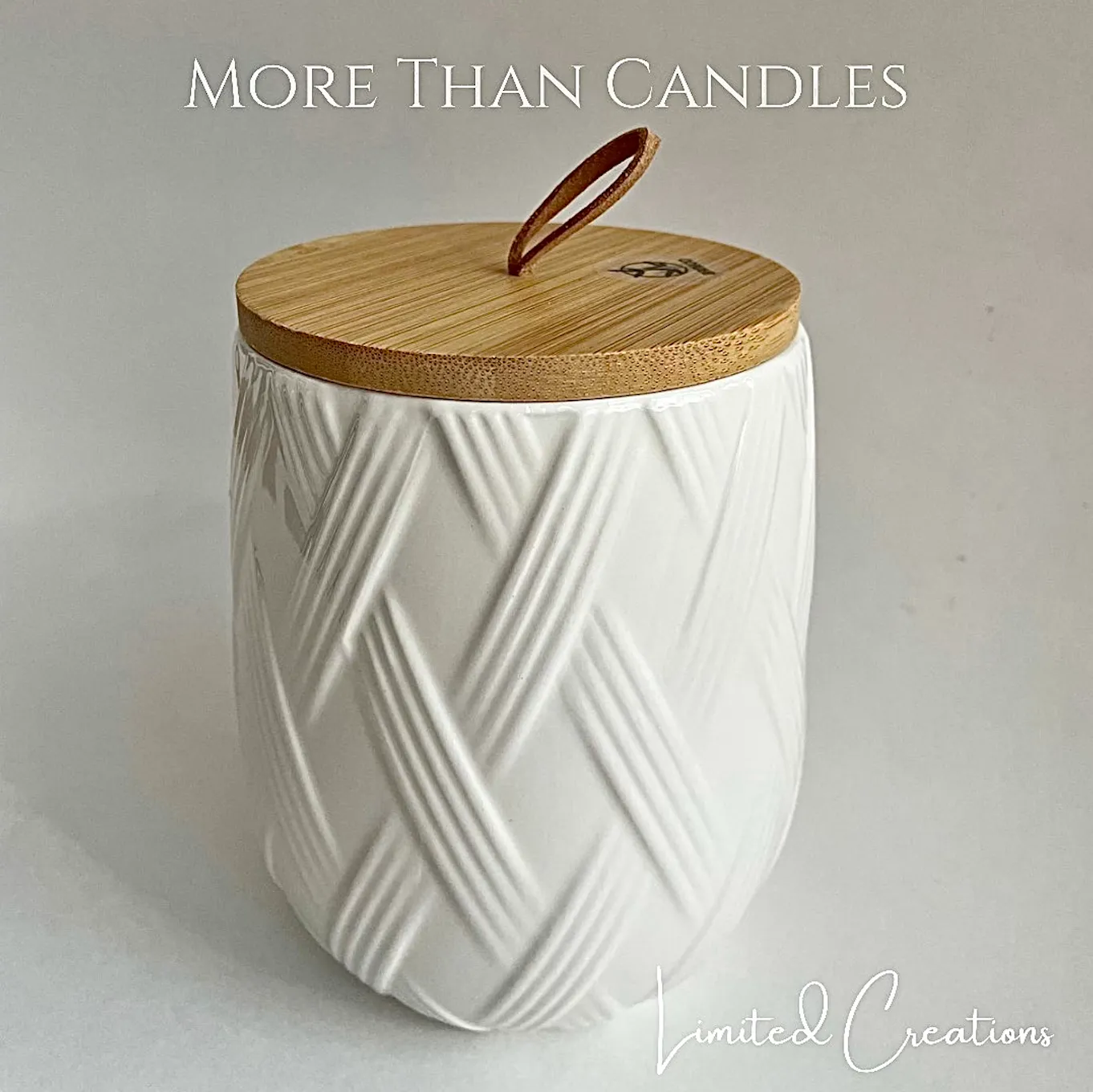 White Ceramic Vessel Candle