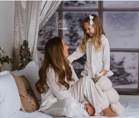 Women's Luxury White Velvet Pyjamas