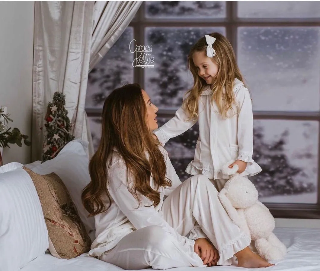 Women's Luxury White Velvet Pyjamas